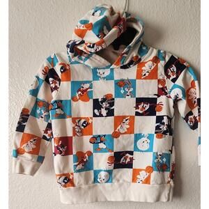SPACE JAM A NEW LEGACY HOODIE SWEATSHIRT KIDS SIZE 4 BUGS DAFFY TAZ